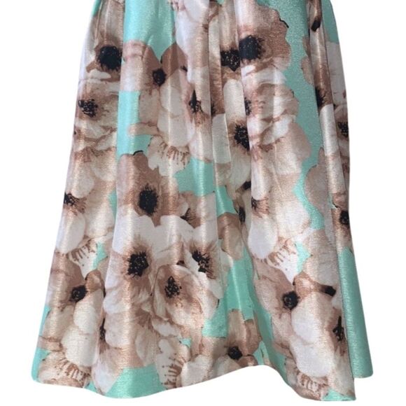 New Jessica Howard Floral, Sleeveless, Pleated A-Line Dress size 12 - Picture 7 of 13